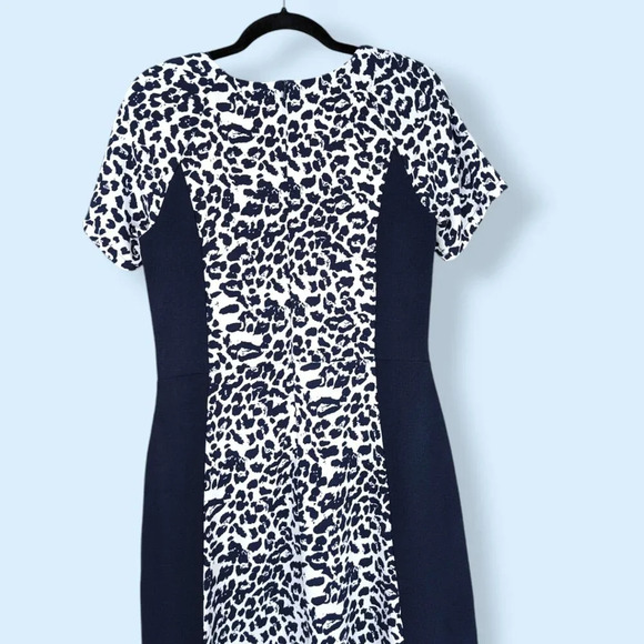 Blue Cheetah Print Dress - Picture 4 of 5